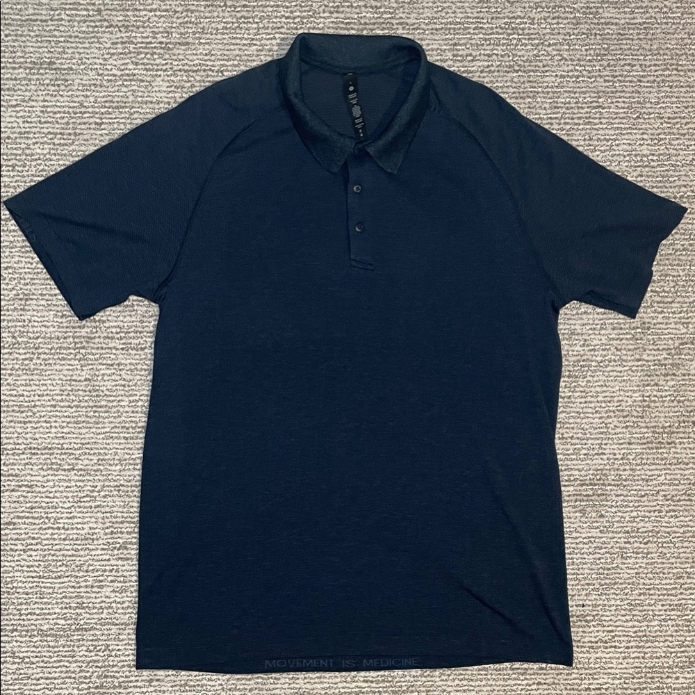 Lululemon Metal Vent Tech Polo – Men’s Large – True Navy – NWT - Picture 4 of 9